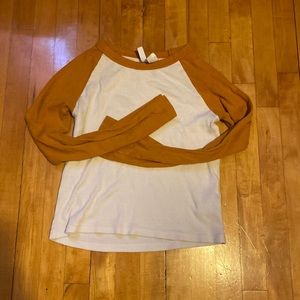 Orange sleeved long sleeve